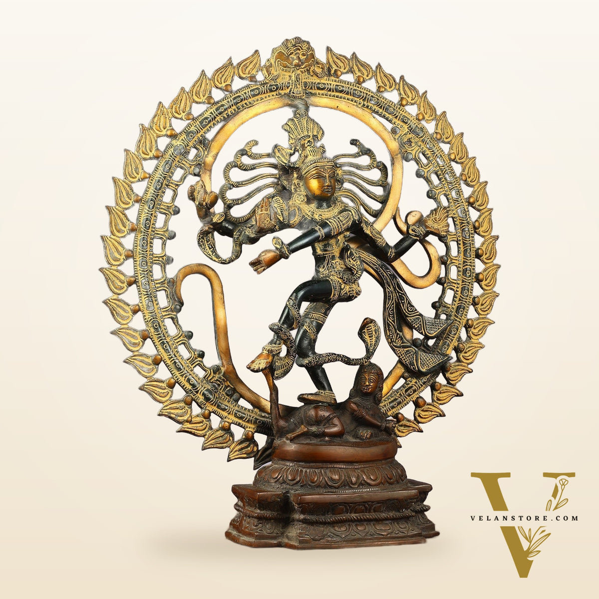 Handcrafted Nataraja Statue super antique tone 20"