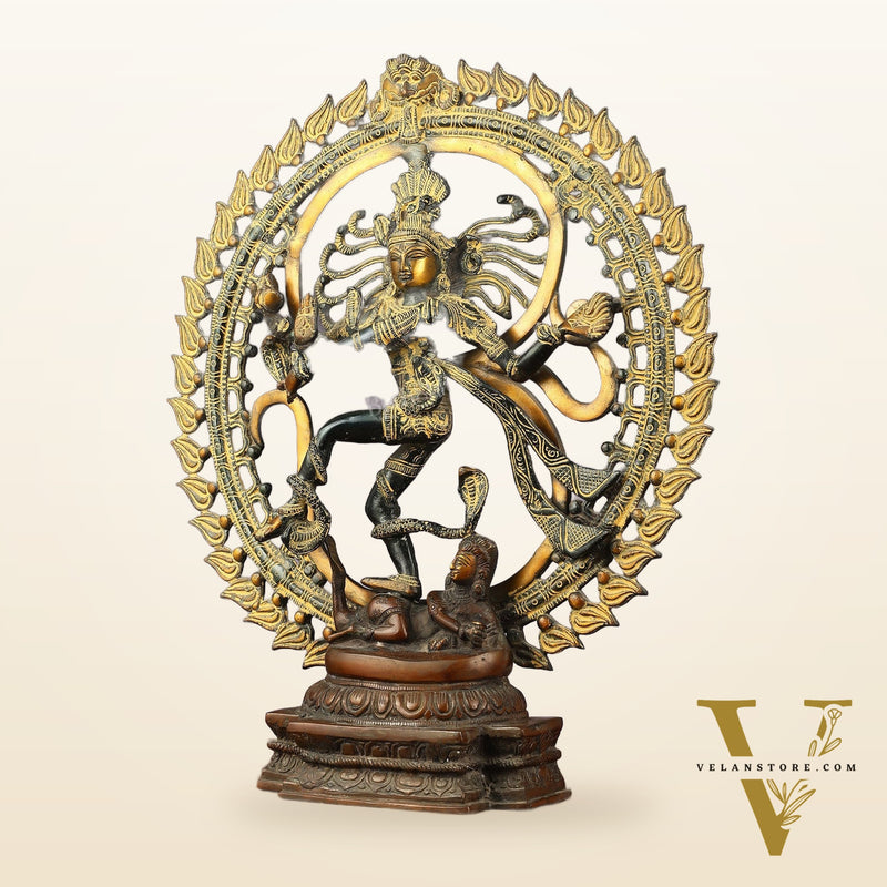 Handcrafted Nataraja Statue super antique tone 20"