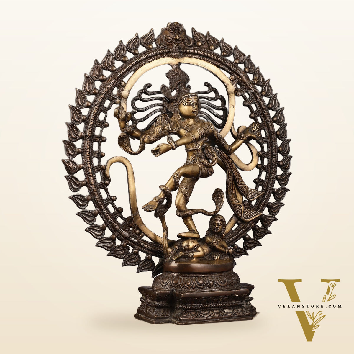 Handcrafted Nataraja Statue with Antique Chola tone 20"