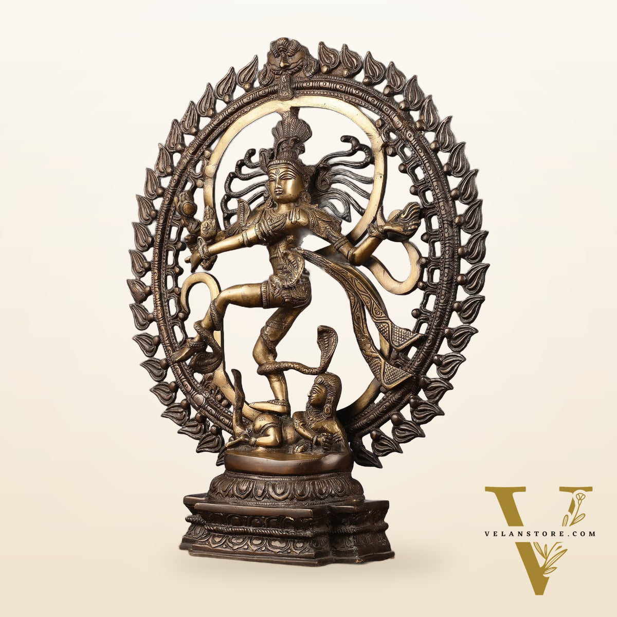 Handcrafted Nataraja Statue with Antique Chola tone 20"