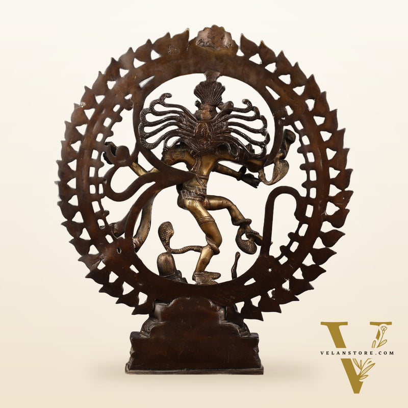 Handcrafted Nataraja Statue with Antique Chola tone 20"