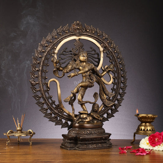 Handcrafted Nataraja Statue with Antique Chola tone 20"