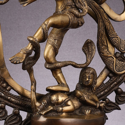 Handcrafted Nataraja Statue with Antique Chola tone 20"