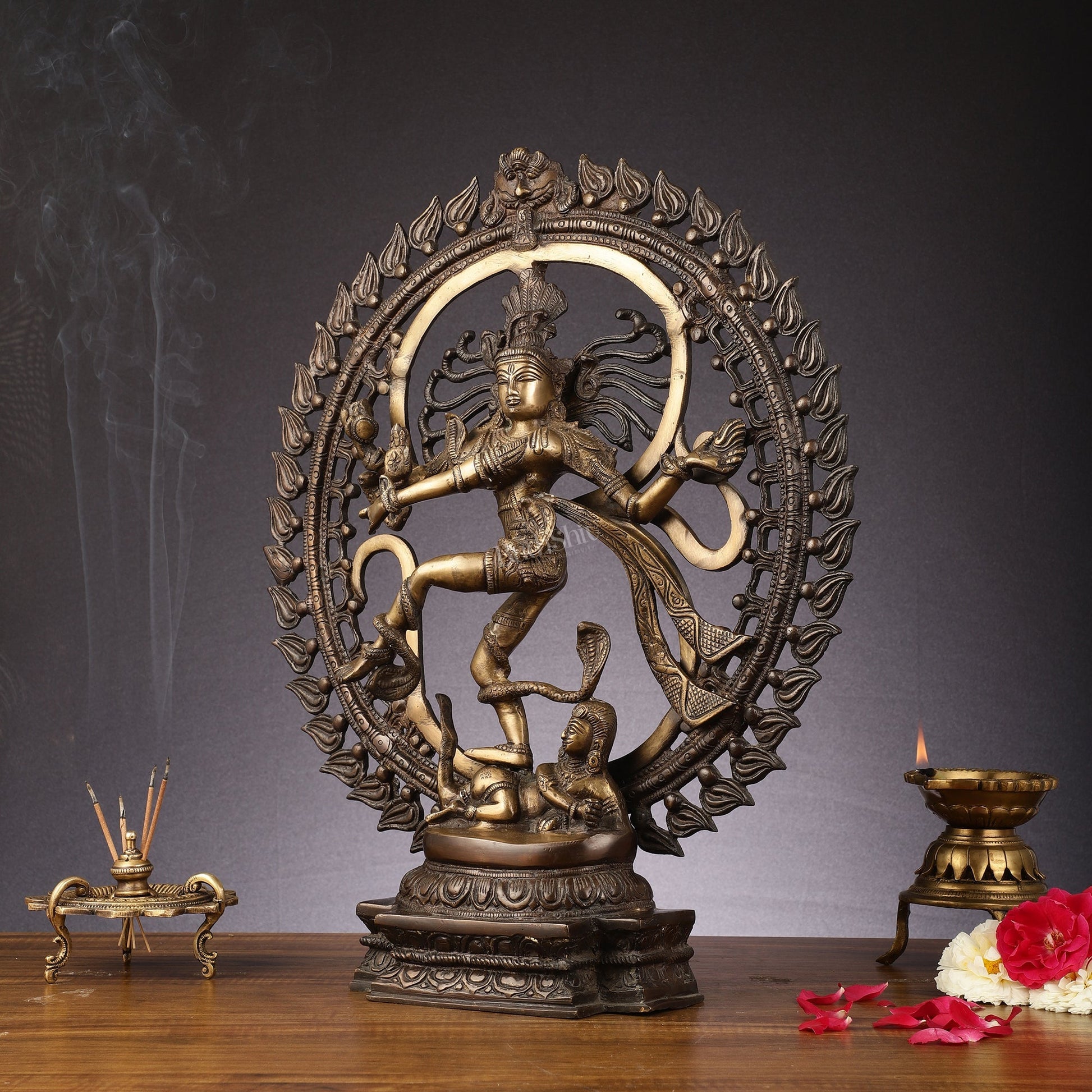 Handcrafted Nataraja Statue with Antique Chola tone 20"