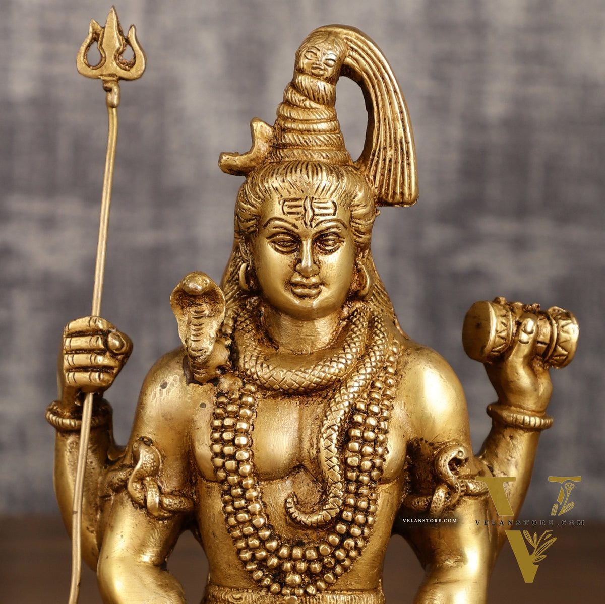Handcrafted Pure Brass Lord Shiva Meditation Idol | 8.5 Inch