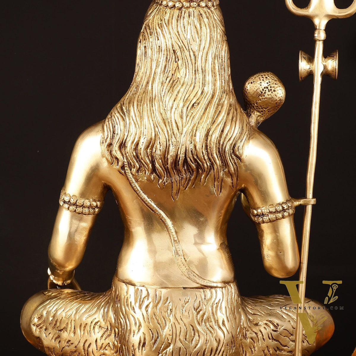 Handcrafted Pure Brass Lord Shiva Statue - 23" Divine Mahadev Sculpture