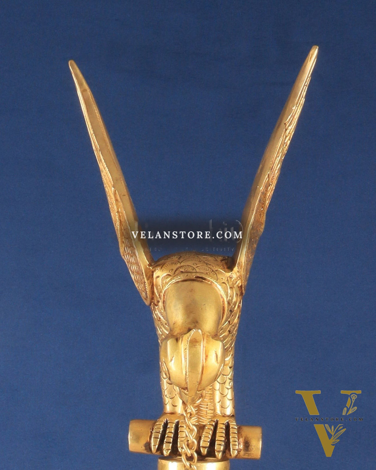 Handcrafted Pure Brass Superfine Large Parrot Lamp Vilakku - 29"