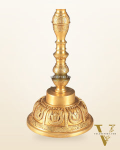 Handcrafted Pure Brass Superfine Large Parrot Lamp Vilakku - 29"