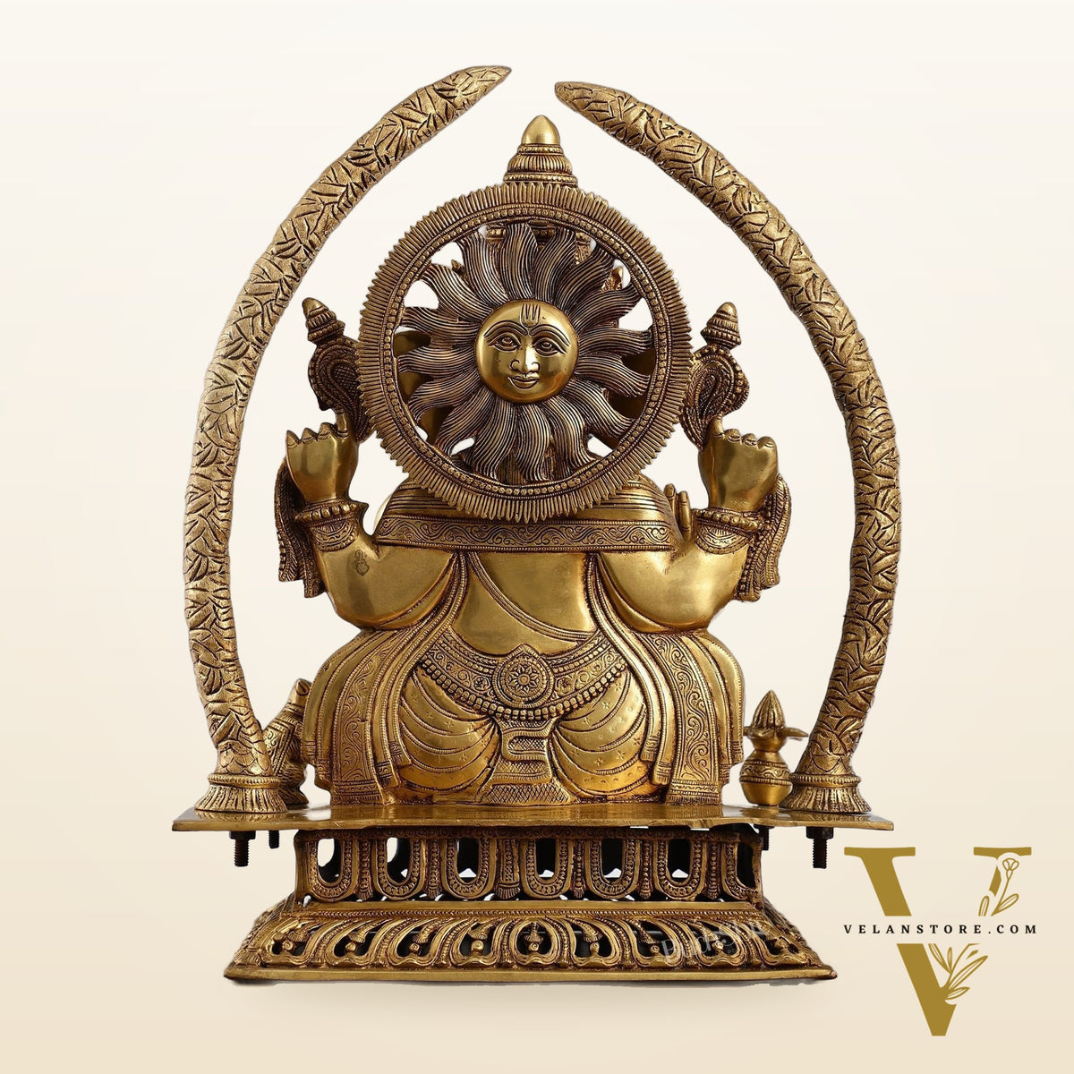 Handcrafted Superfine Brass Ganapathi Statue 22 inch