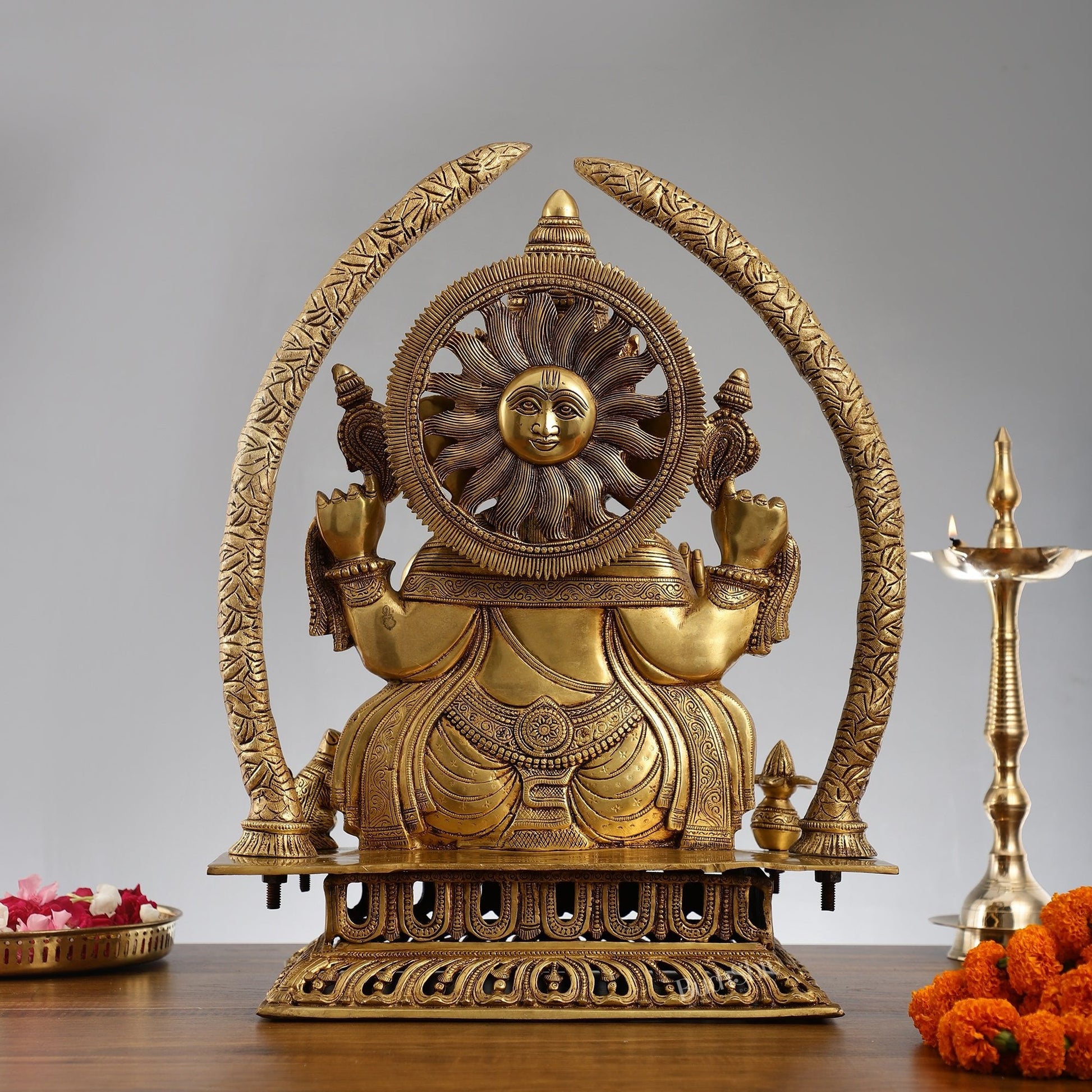 Handcrafted Superfine Brass Ganapathi Statue 22 inch