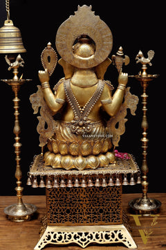 Handcrafted Superfine Brass Ganapati Statue 30"
