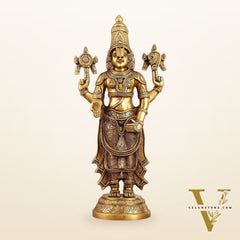 Handcrafted Superfine Brass Lord Tirupati Balaji Sculpture – 24 Inch