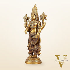 Handcrafted Superfine Brass Lord Tirupati Balaji Sculpture – 24 Inch
