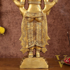Handcrafted Superfine Brass Lord Tirupati Balaji Sculpture - 24"