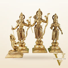Handcrafted Superfine Brass Shri Ram Darbar - Divine Statues