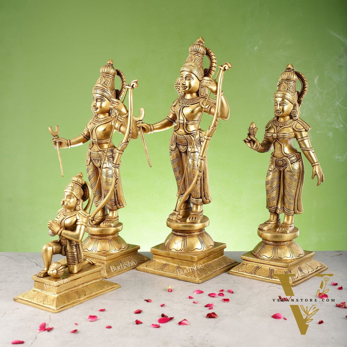 Handcrafted Superfine Brass Shri Ram Darbar - Divine Statues