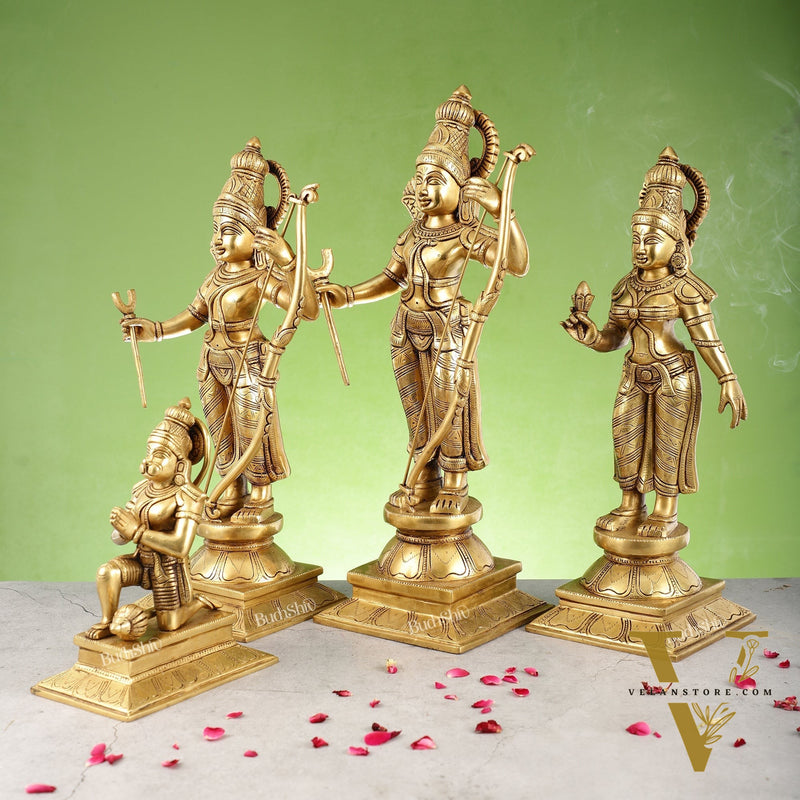 Handcrafted Superfine Brass Shri Ram Darbar - Divine Statues