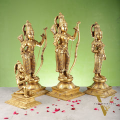 Handcrafted Superfine Brass Shri Ram Darbar - Divine Statues