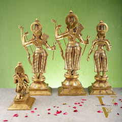 Handcrafted Superfine Brass Shri Ram Darbar - Divine Statues
