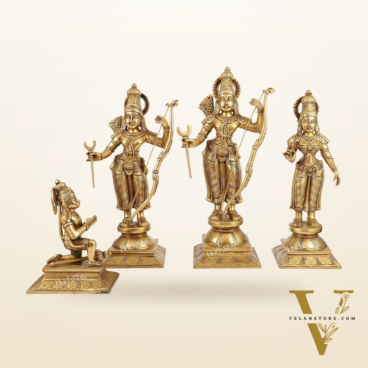 Handcrafted Superfine Brass Shri Ram Darbar - Divine Statues