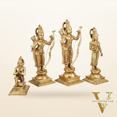 Handcrafted Superfine Brass Shri Ram Darbar - Divine Statues