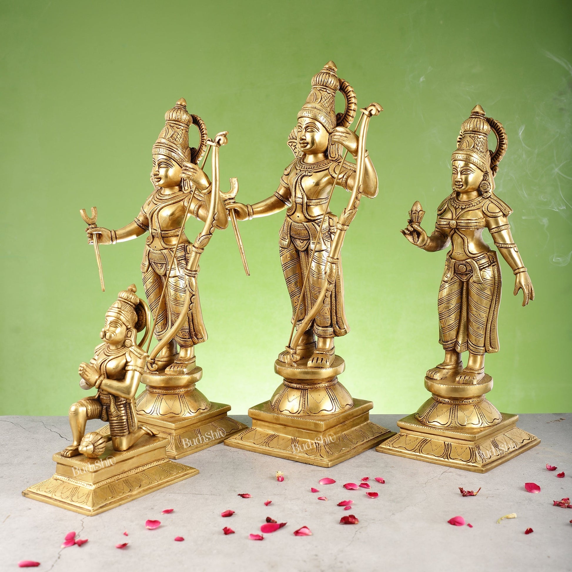Handcrafted Superfine Brass Shri Ram Darbar - Divine Statues