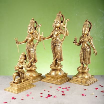 Handcrafted Superfine Brass Shri Ram Darbar - Divine Statues