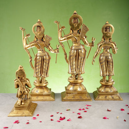Handcrafted Superfine Brass Shri Ram Darbar - Divine Statues