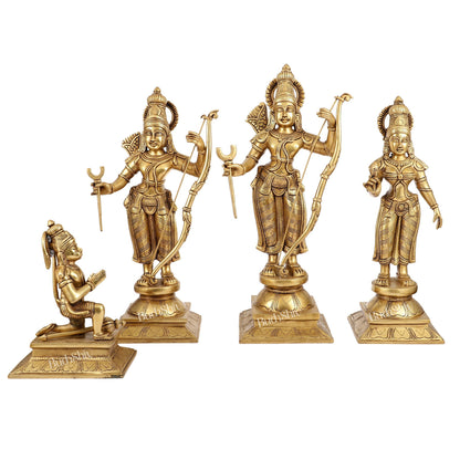 Handcrafted Superfine Brass Shri Ram Darbar - Divine Statues