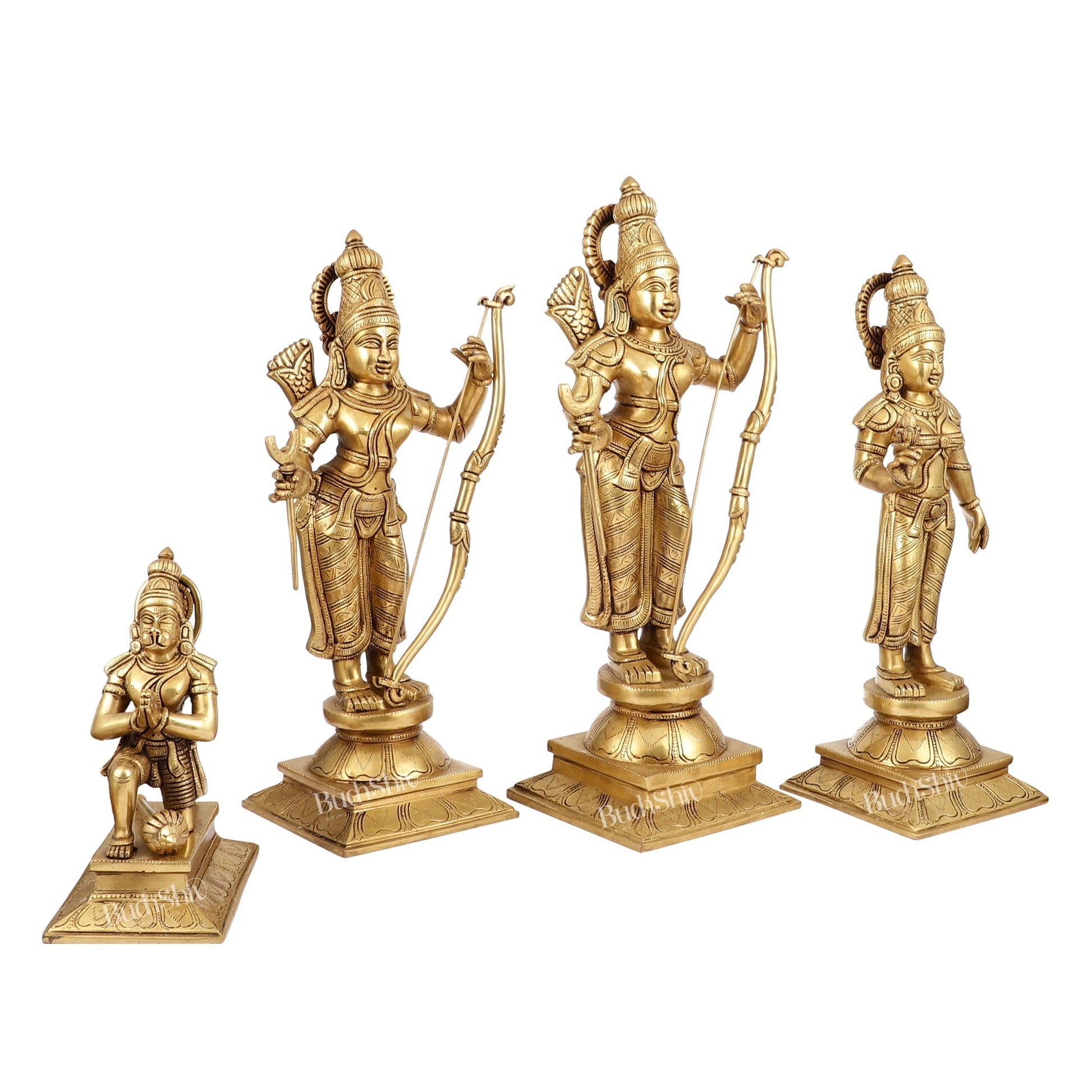 Handcrafted Superfine Brass Shri Ram Darbar - Divine Statues