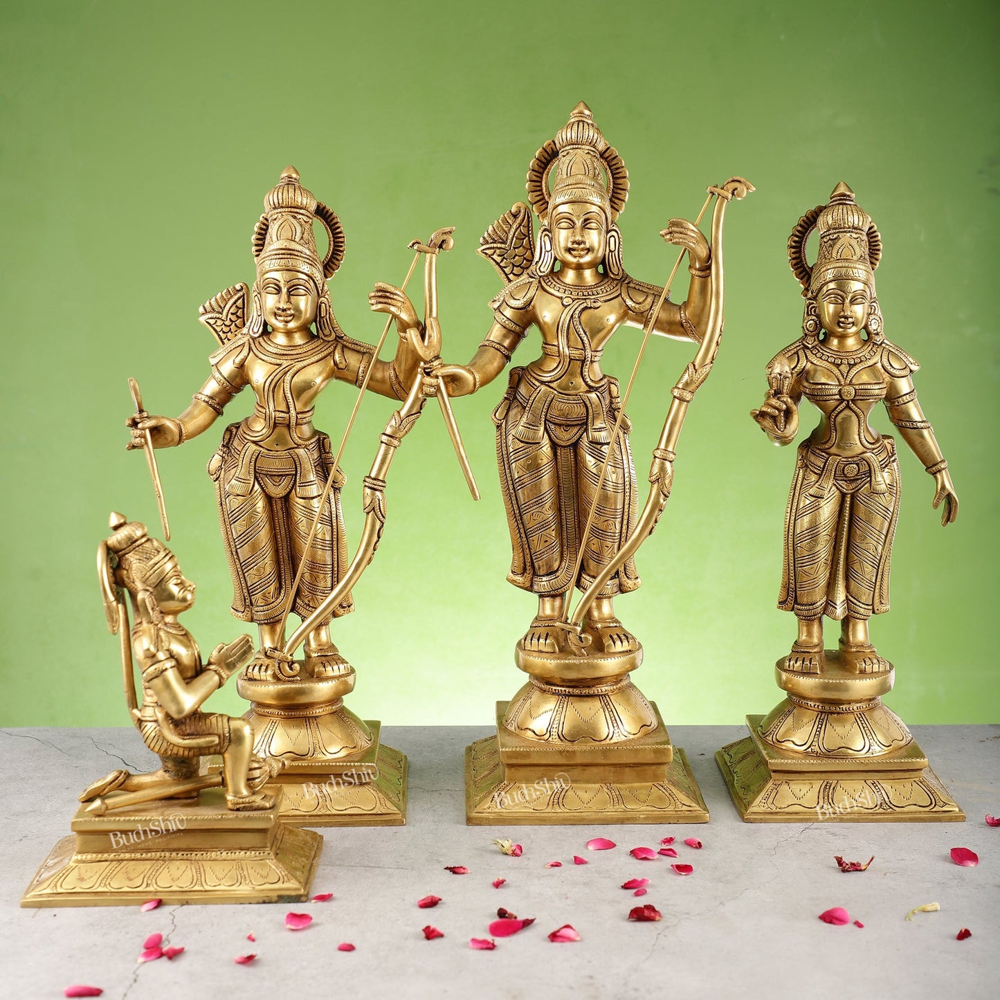 Handcrafted Superfine Brass Shri Ram Darbar - Divine Statues