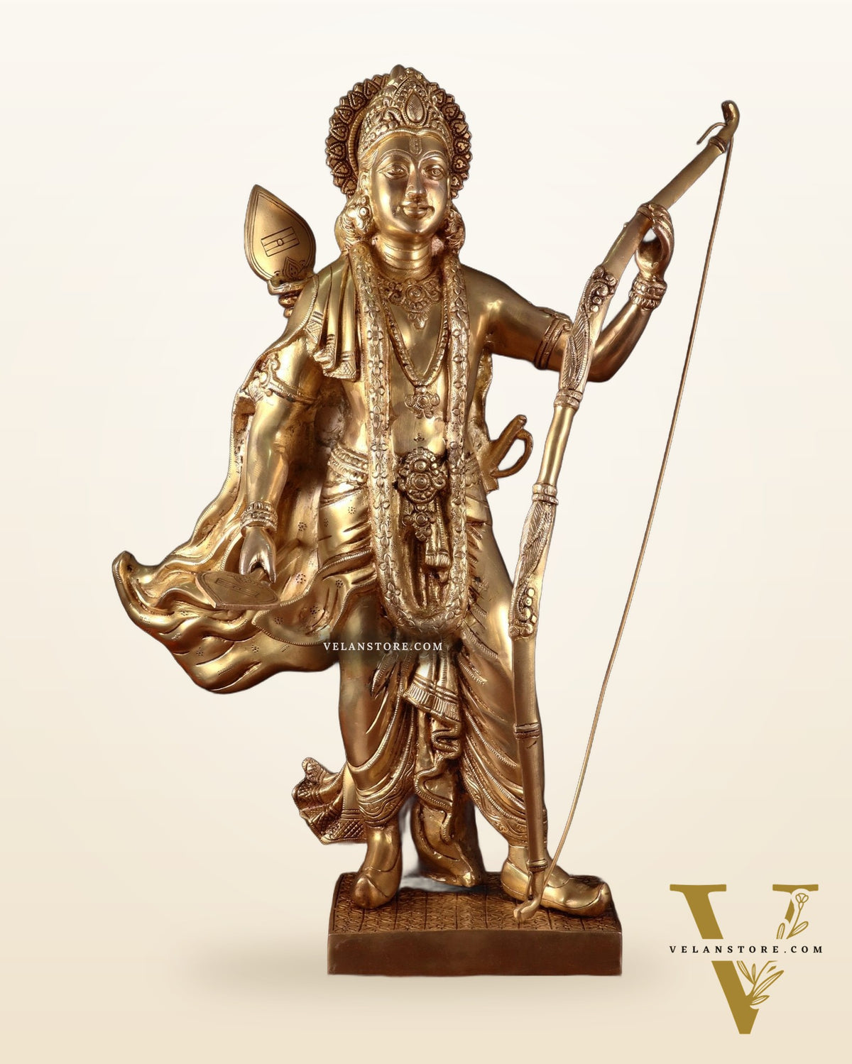 Handcrafted Superfine Brass Statue - Lord Shri Ram Chandra | 26 inch