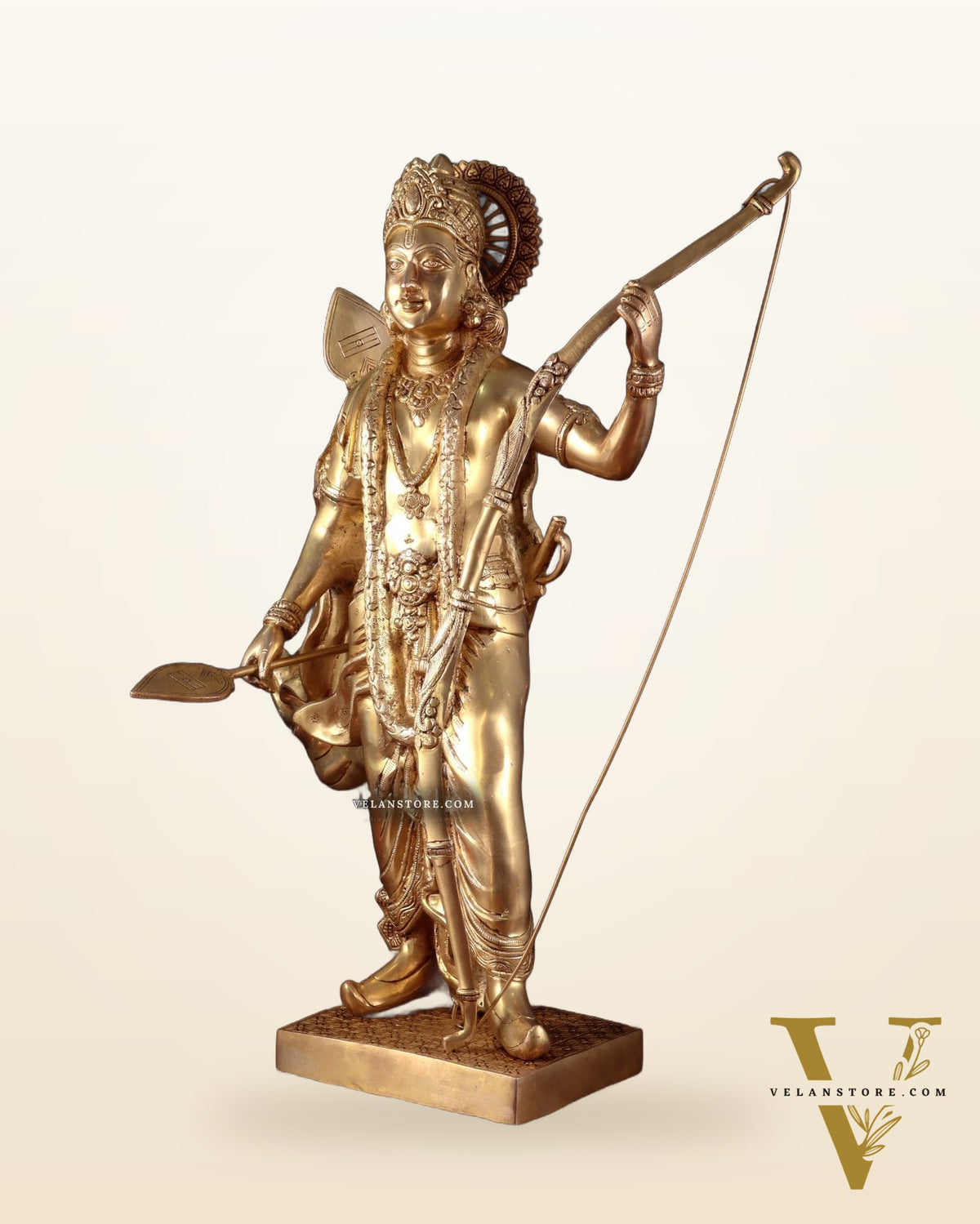 Handcrafted Superfine Brass Statue - Lord Shri Ram Chandra | 26 inch