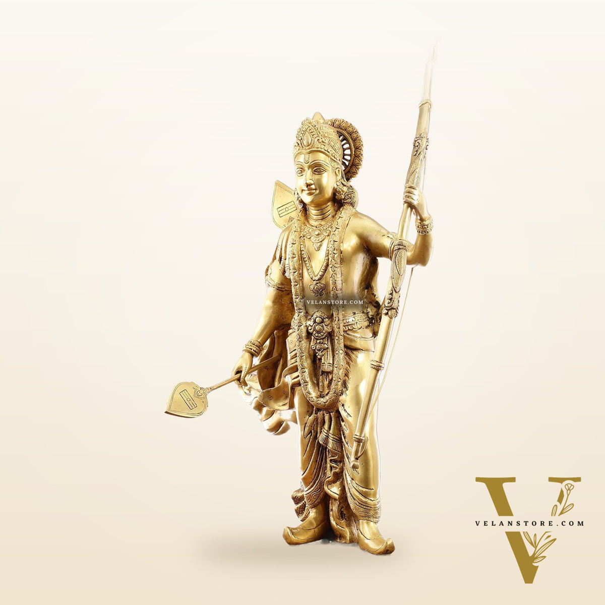 Handcrafted Superfine Brass Statue - Lord Shri Ram Chandra | 26 inch
