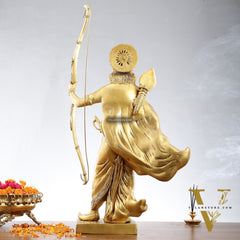 Handcrafted Superfine Brass Statue - Lord Shri Ram Chandra | 26 inch