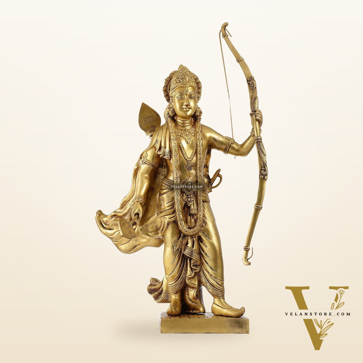 Handcrafted Superfine Brass Statue - Lord Shri Ram Chandra | 26 inch