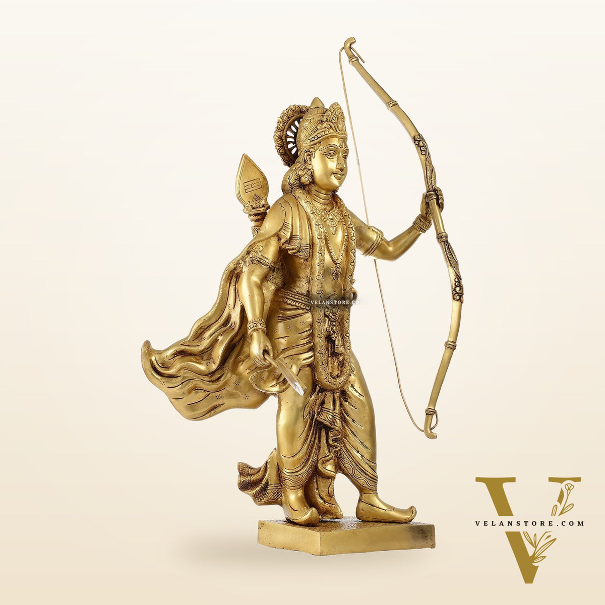 Handcrafted Superfine Brass Statue - Lord Shri Ram Chandra | 26 inch