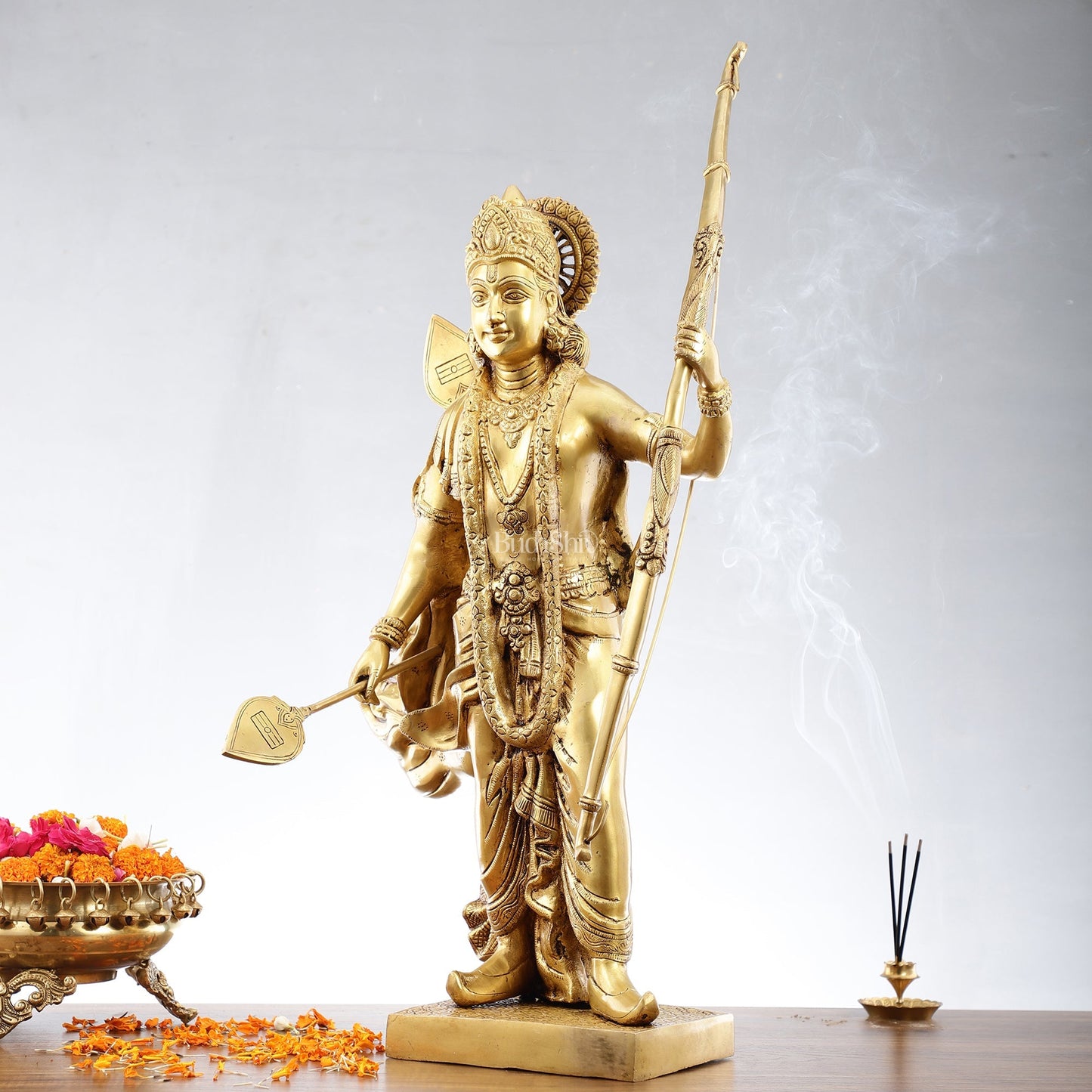 Handcrafted Superfine Brass Statue - Lord Shri Ram Chandra | 26 inch