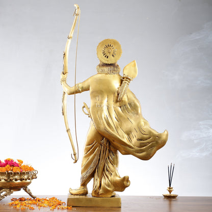 Handcrafted Superfine Brass Statue - Lord Shri Ram Chandra | 26 inch