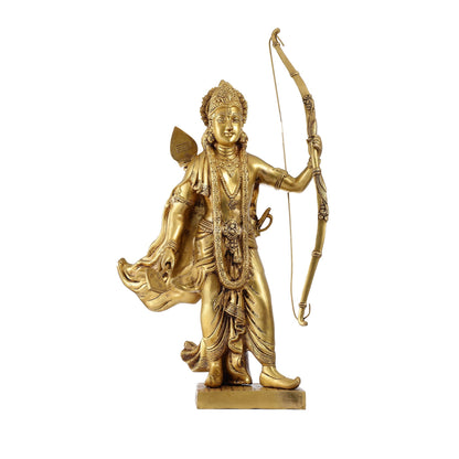 Handcrafted Superfine Brass Statue - Lord Shri Ram Chandra | 26 inch