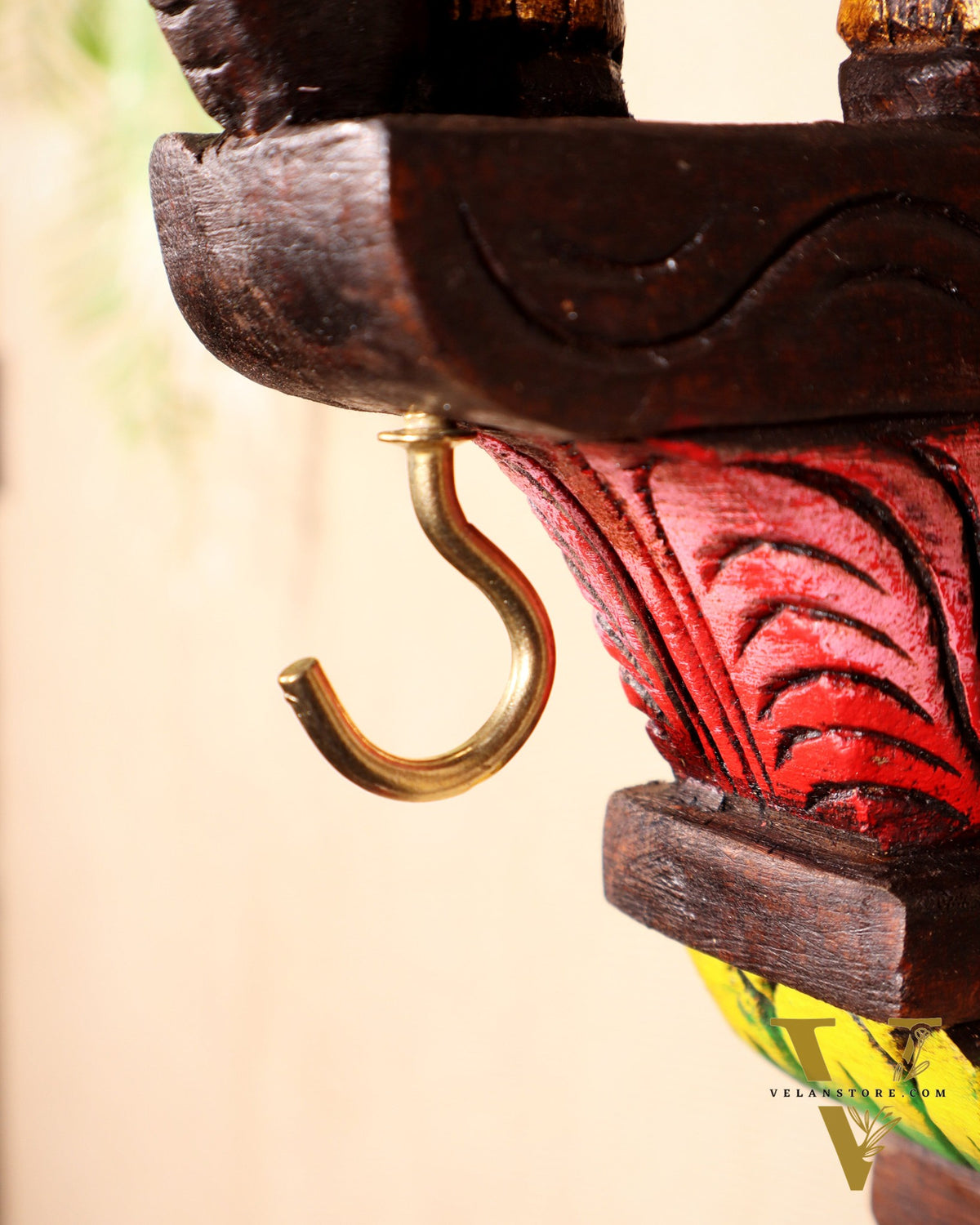 Handcrafted Wooden Elephant Wall Hanging Bracket