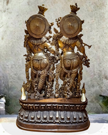 Handmade Brass Radha krishna Idol together 30 inch