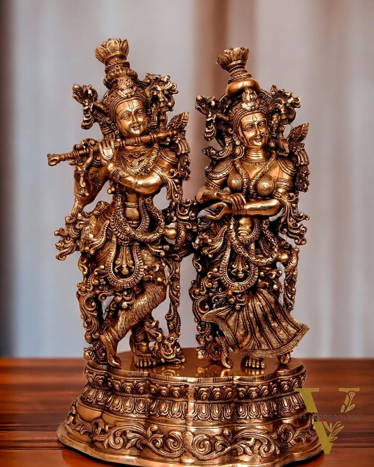 Handmade Brass Radha krishna Idols 28 inch