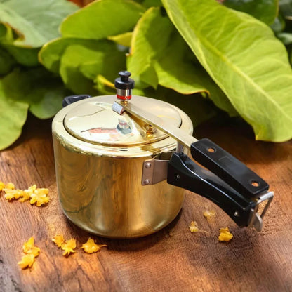 Brass Cooker with tin coating |  Pital Pressure Cooker