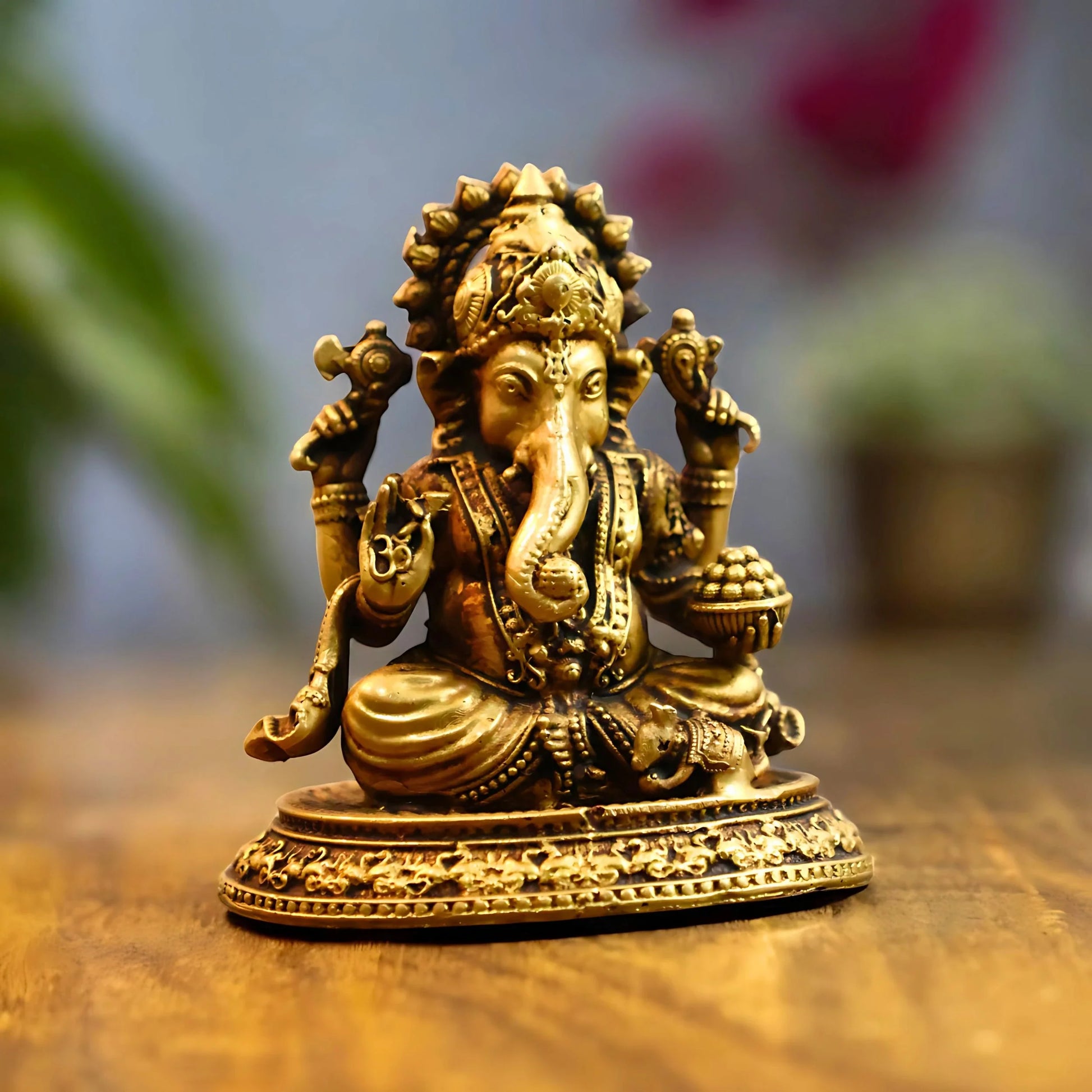 Brass Lord Ganesh idol