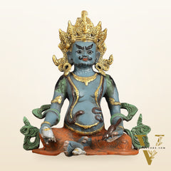 Handpainted Brass Kuber Idol | 10"