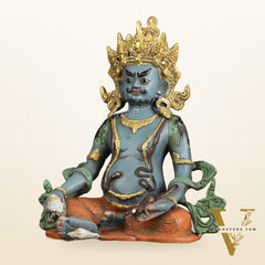Handpainted Brass Kuber Idol | 10"