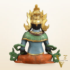 Handpainted Brass Kuber Idol | 10"