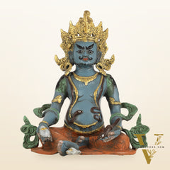 Handpainted Brass Kuber Idol | 10"