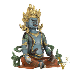 Handpainted Brass Kuber Idol | 10"